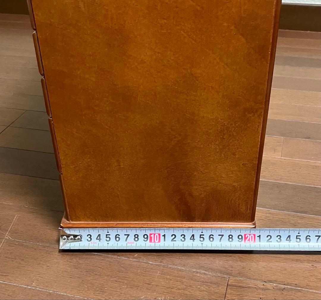 木製ジュエリーボックス 8段引き出し ミラー付き