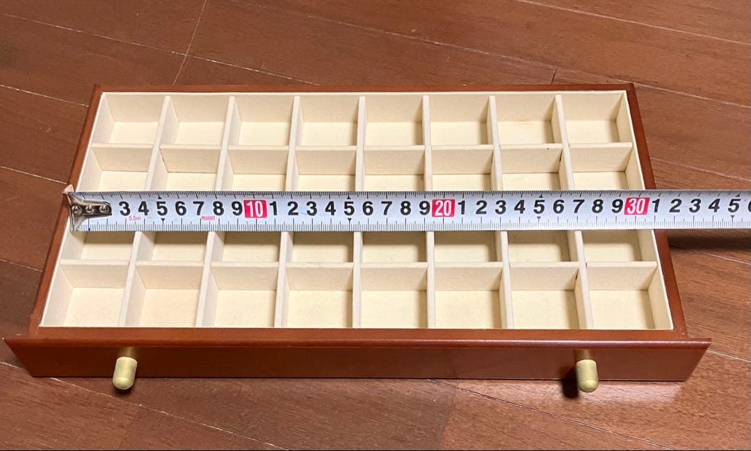 木製ジュエリーボックス 8段引き出し ミラー付き