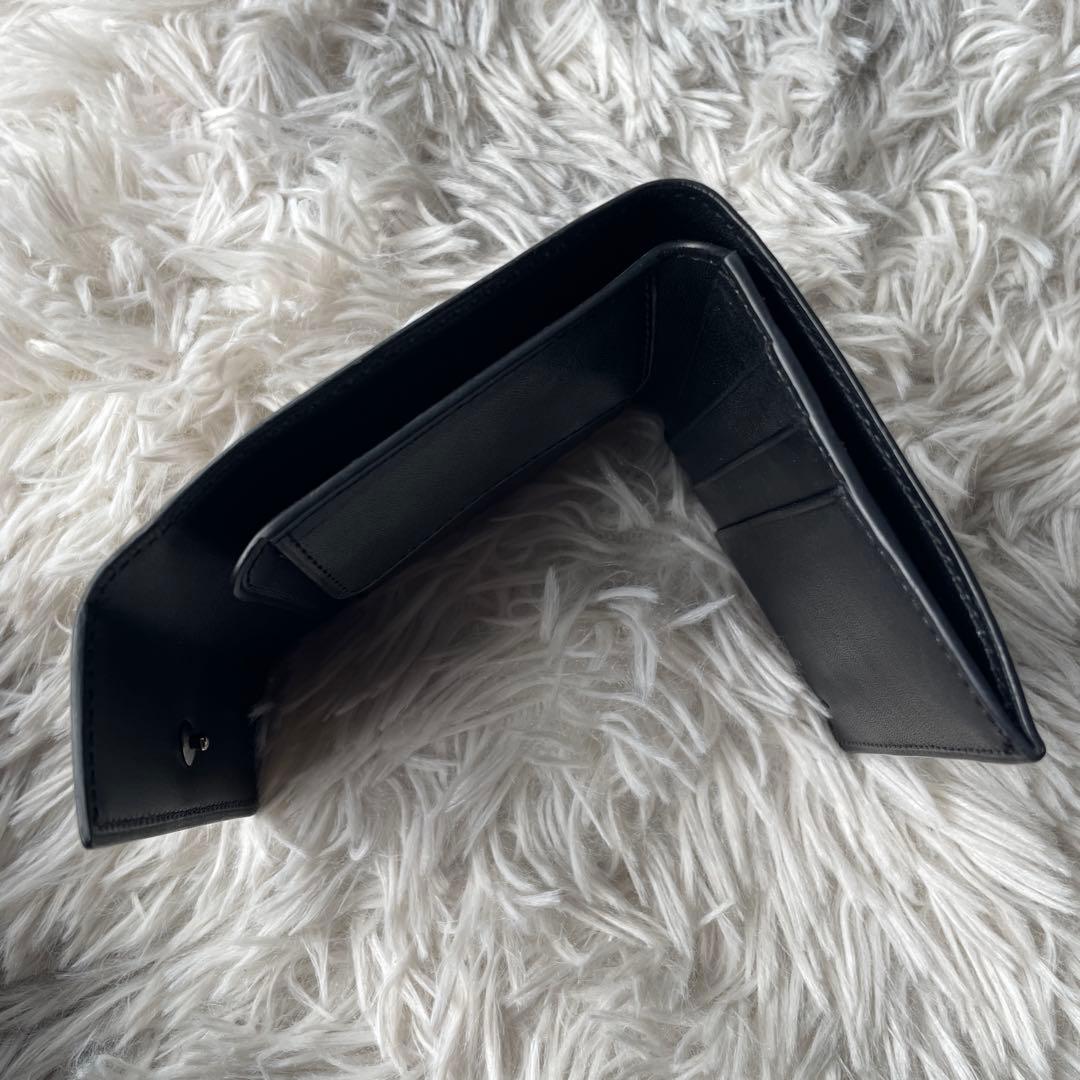 土屋鞄 スモールウォレット 三つ折り財布 ブラック