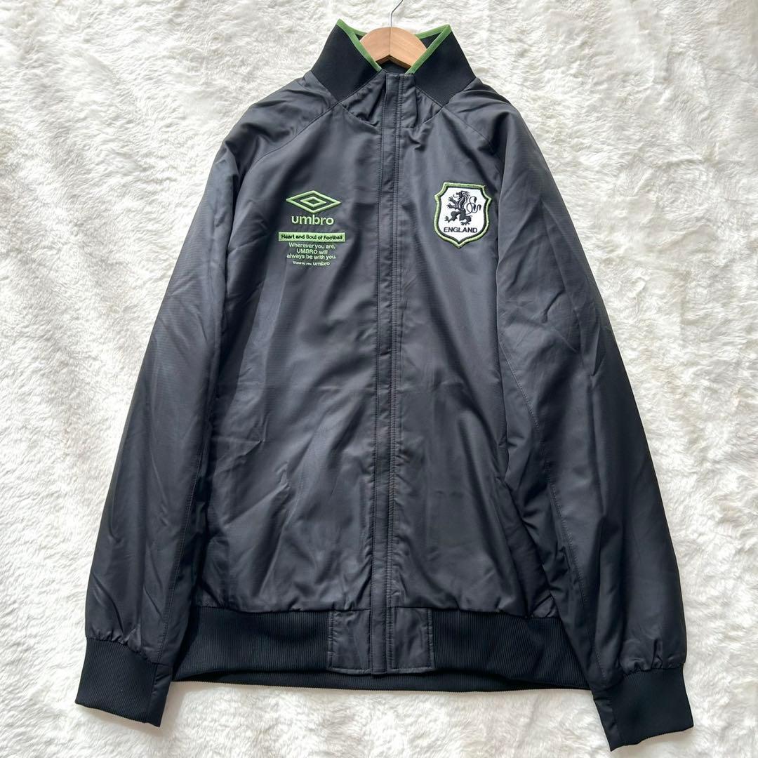 【美品】アンブロ セットアップ ブラック イングランド 大きいサイズ XL