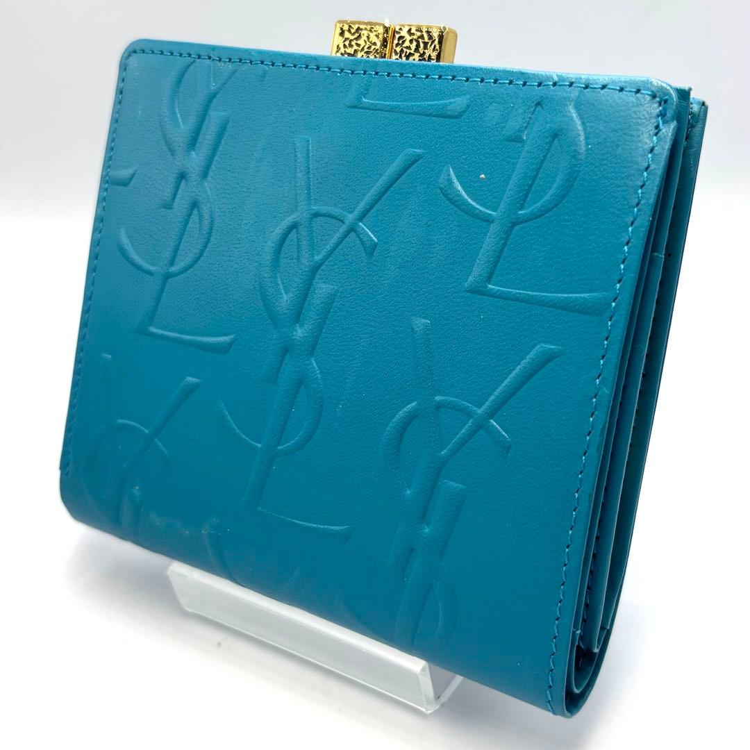 未来 　　　　Yves Saint Laurentエンボスロゴ 青色