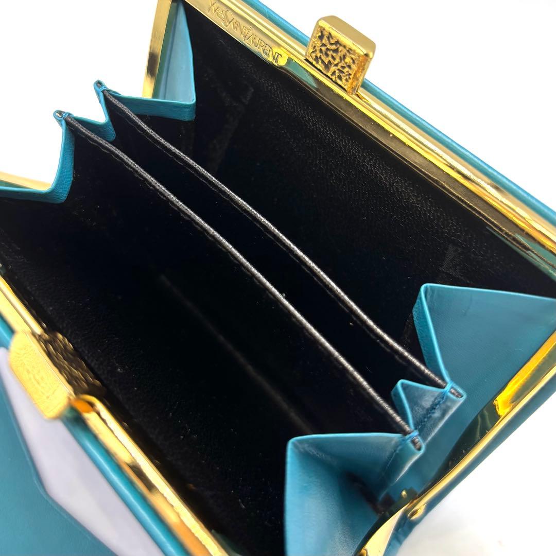 未来 　　　　Yves Saint Laurentエンボスロゴ 青色