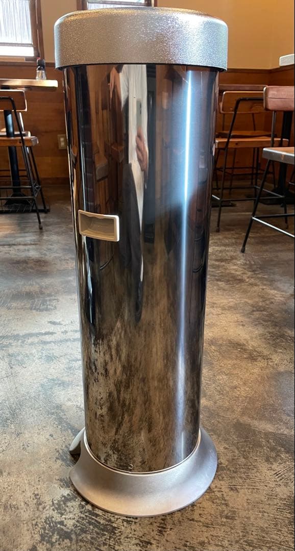 ステンレス製 置き型灰皿 蓋付き JT灰皿 新品未使用