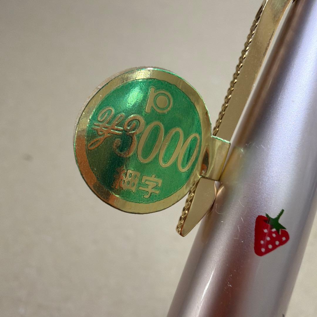 新品 廃盤 PLATINUM プラチナ 万年筆 ショート 14k 細字 いちご