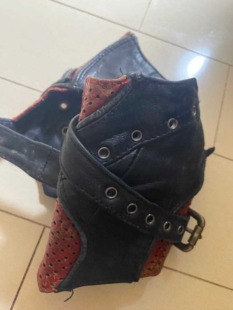 【激レア入手困難】KMRii ケムリ レザー バングル ガントレットリストガード