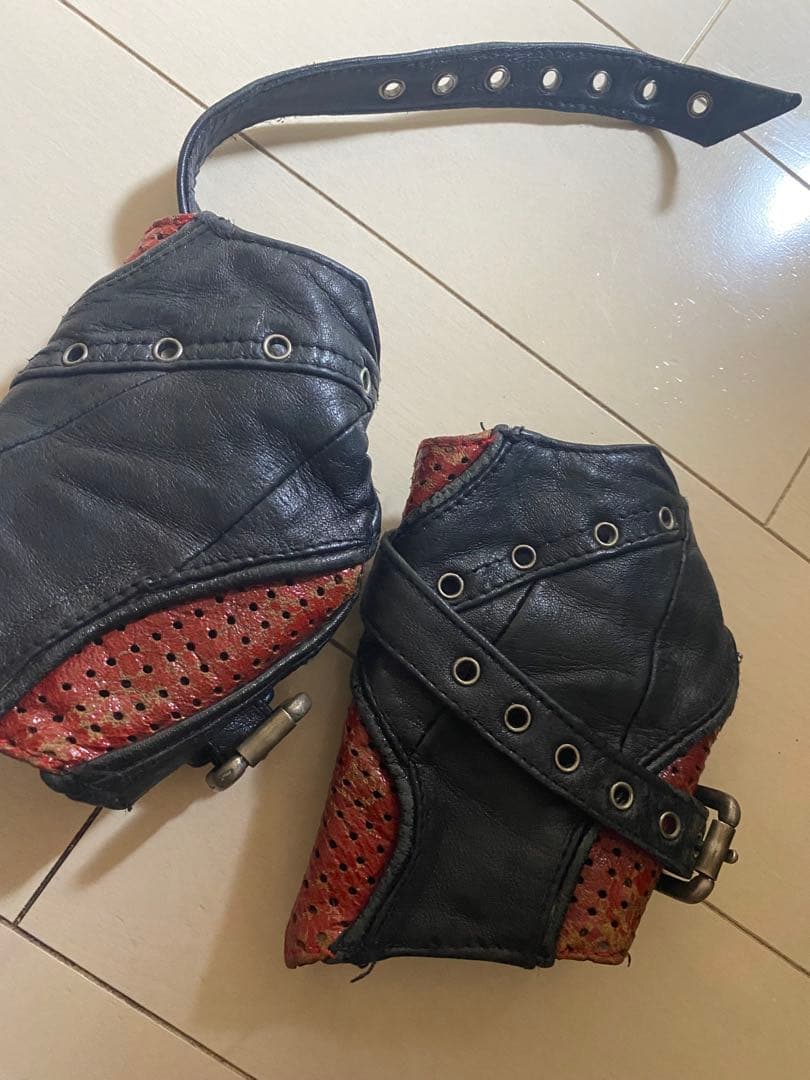 【激レア入手困難】KMRii ケムリ レザー バングル ガントレットリストガード