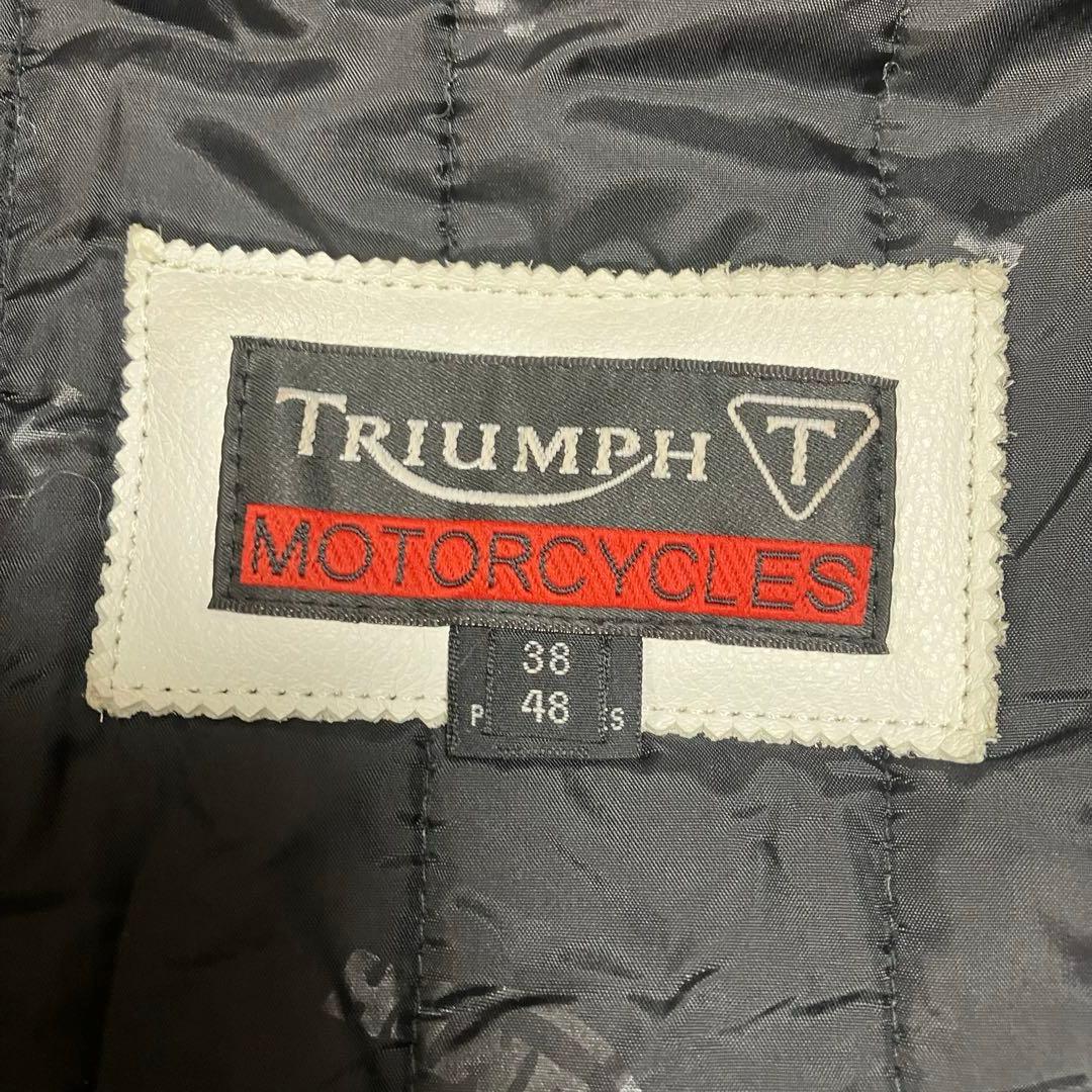 ずん様triumph レザージャケット　ライダース　レザー