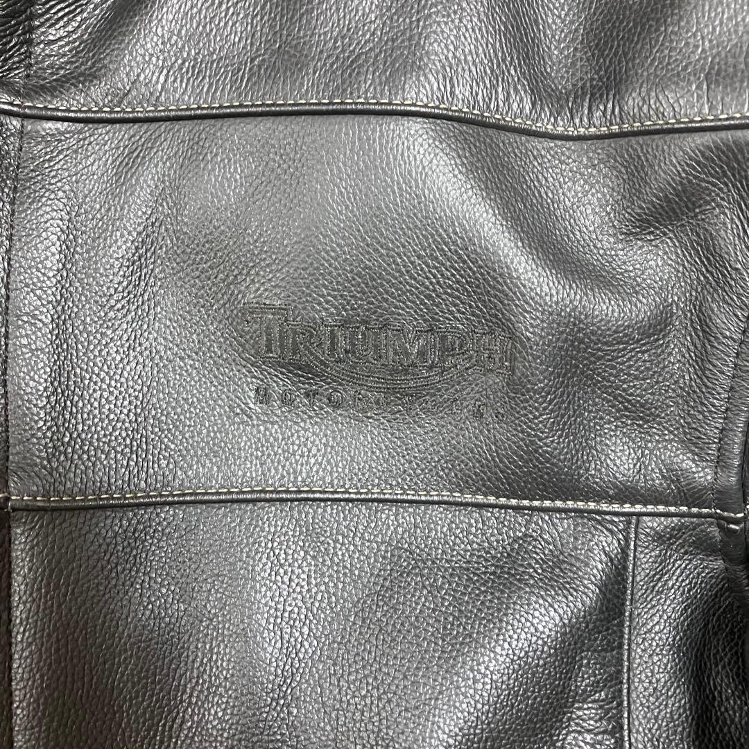 ずん様triumph レザージャケット　ライダース　レザー