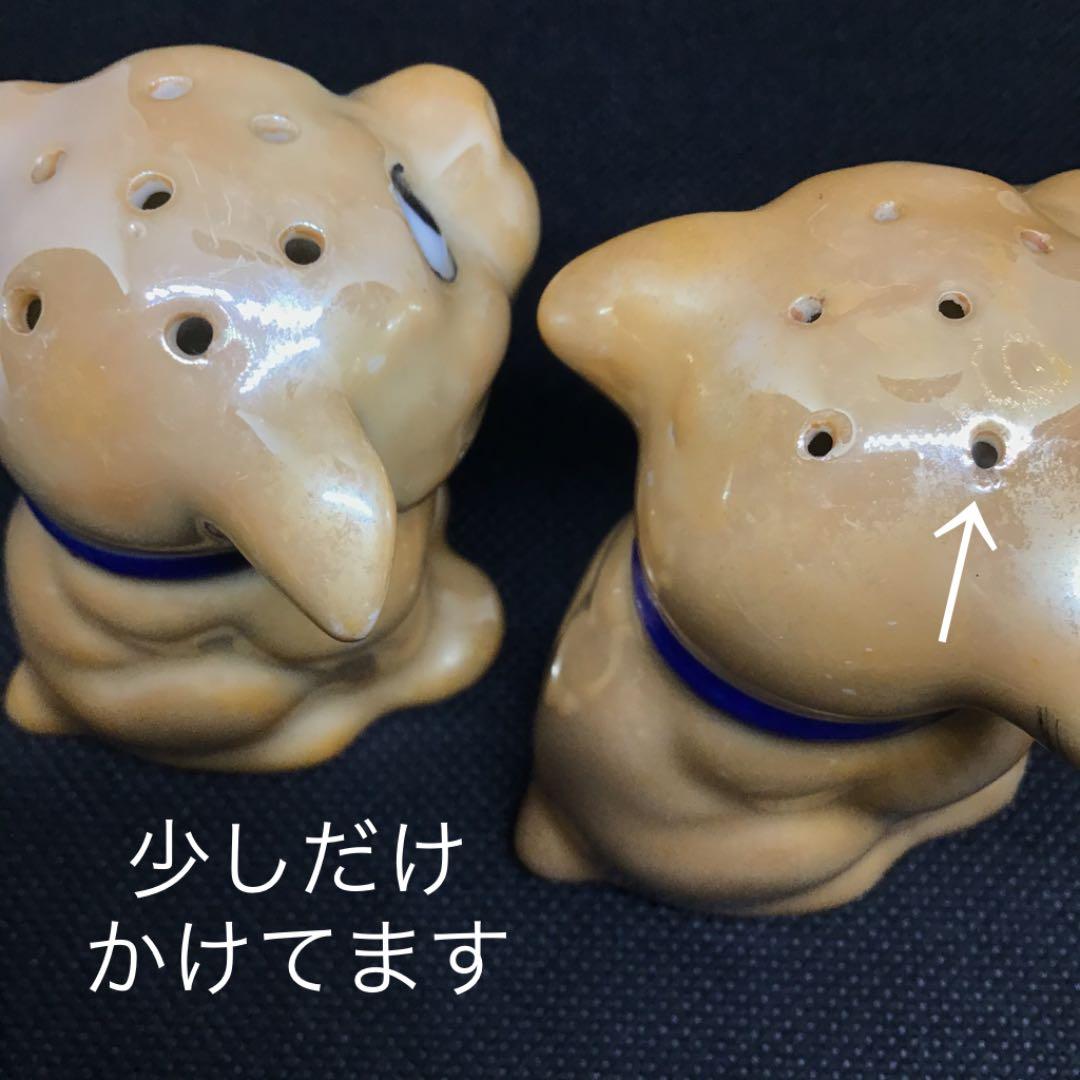 キャメル色　ボンゾー　ボンゾ犬　bonzo アンティーク　ソルト&ペッパー