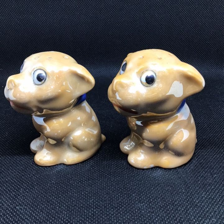 キャメル色　ボンゾー　ボンゾ犬　bonzo アンティーク　ソルト&ペッパー