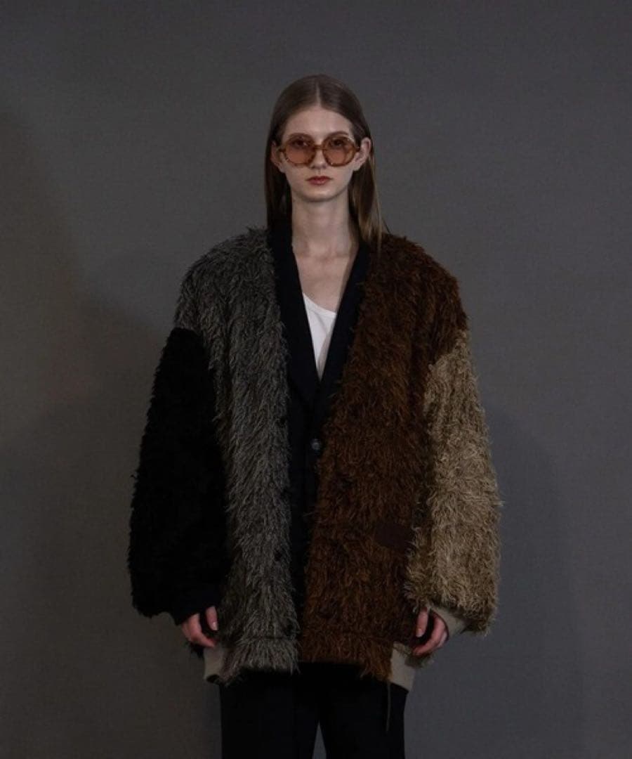 【25AW my beautiful landletシャギービッグカーディガン】