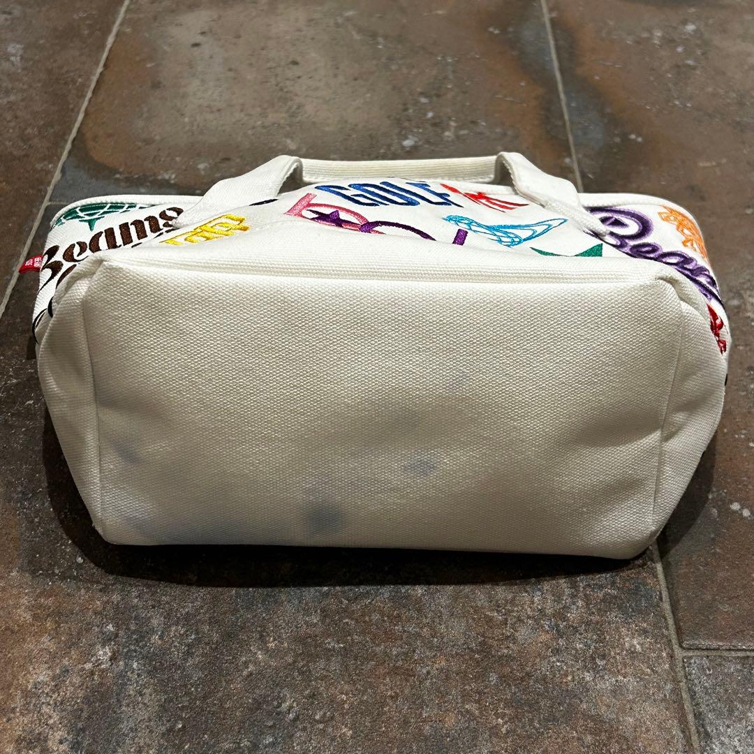 BEAMS GOLF various ロゴ カートバッグ　ホワイト　渋野日向子