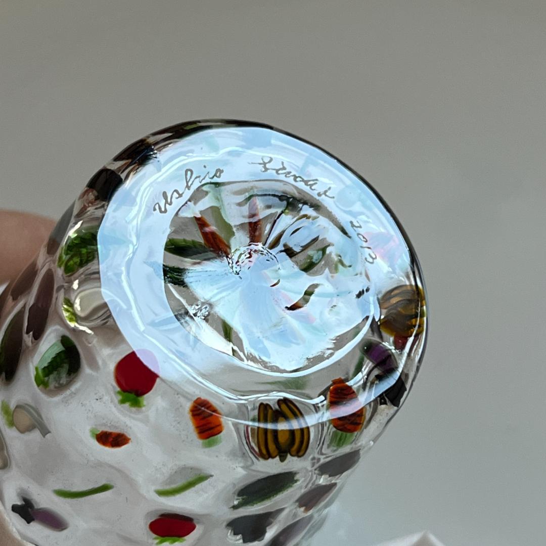 江波冨士子 ムッリーニ 吹きガラス お猪口 コップ ワイングラス 花瓶 舩木倭帆