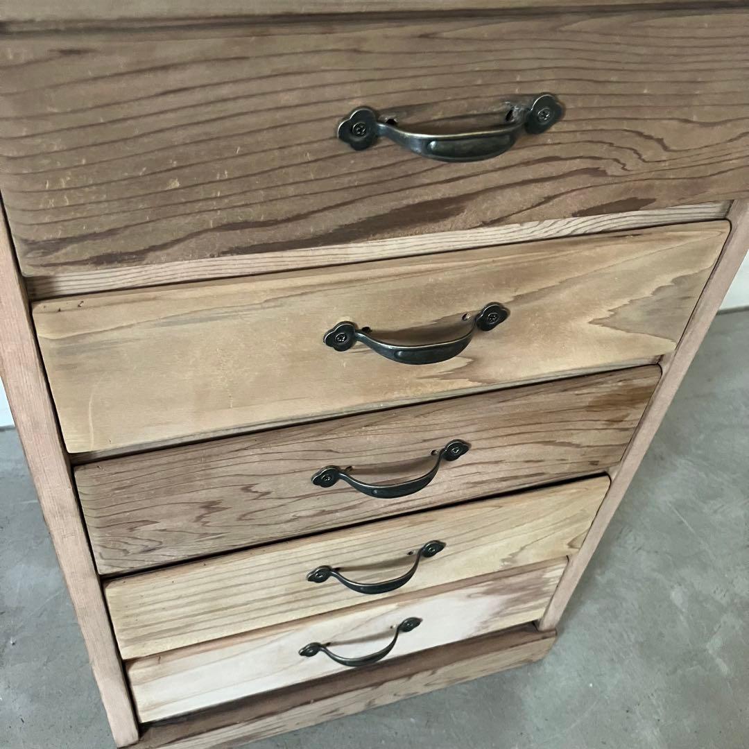 レトロ　アンティーク　古道具　古家具　剥離家具　ストリップド　抽斗　引き出し