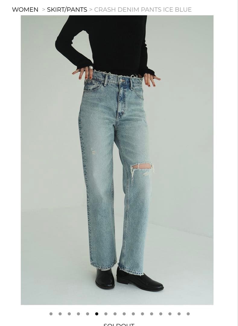 CRASH DENIM PANTS 希少　CLANE