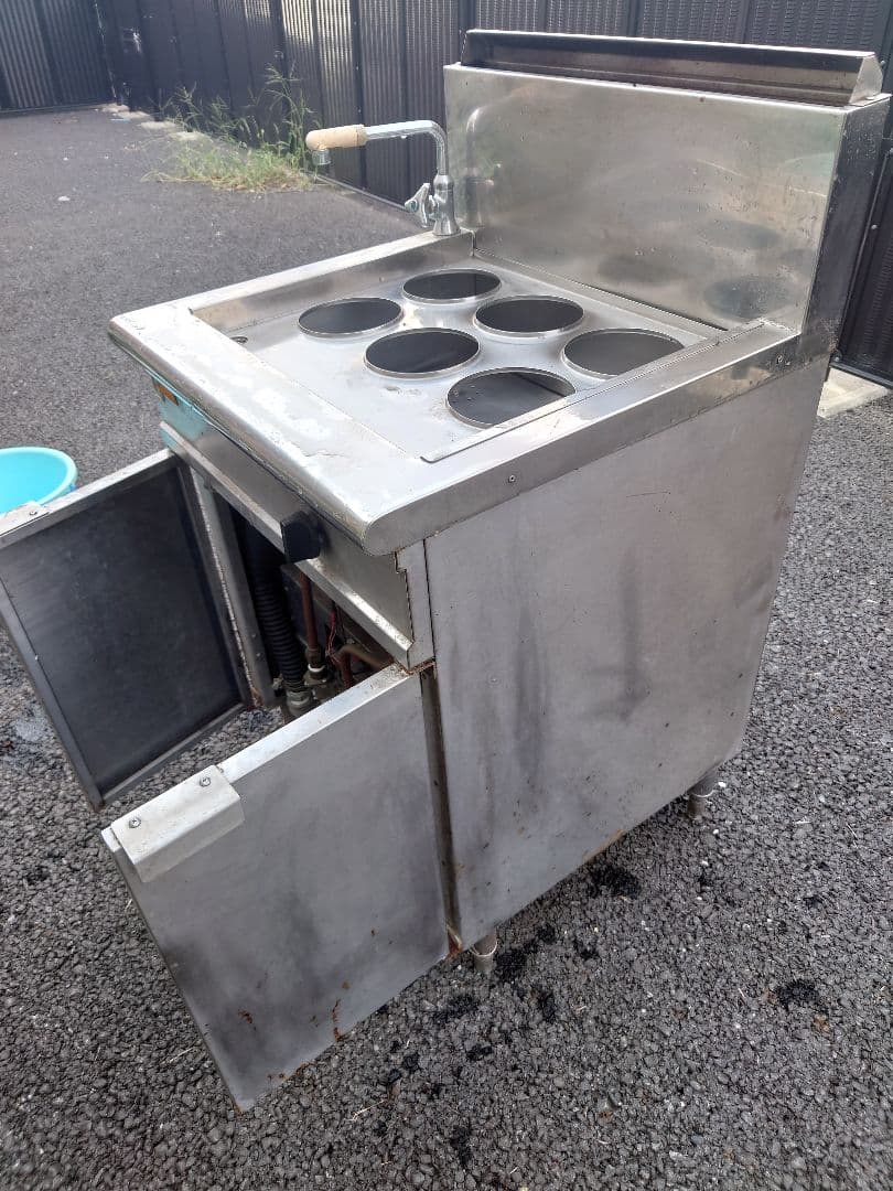 ゆで麺麺器　LPガス　送料込