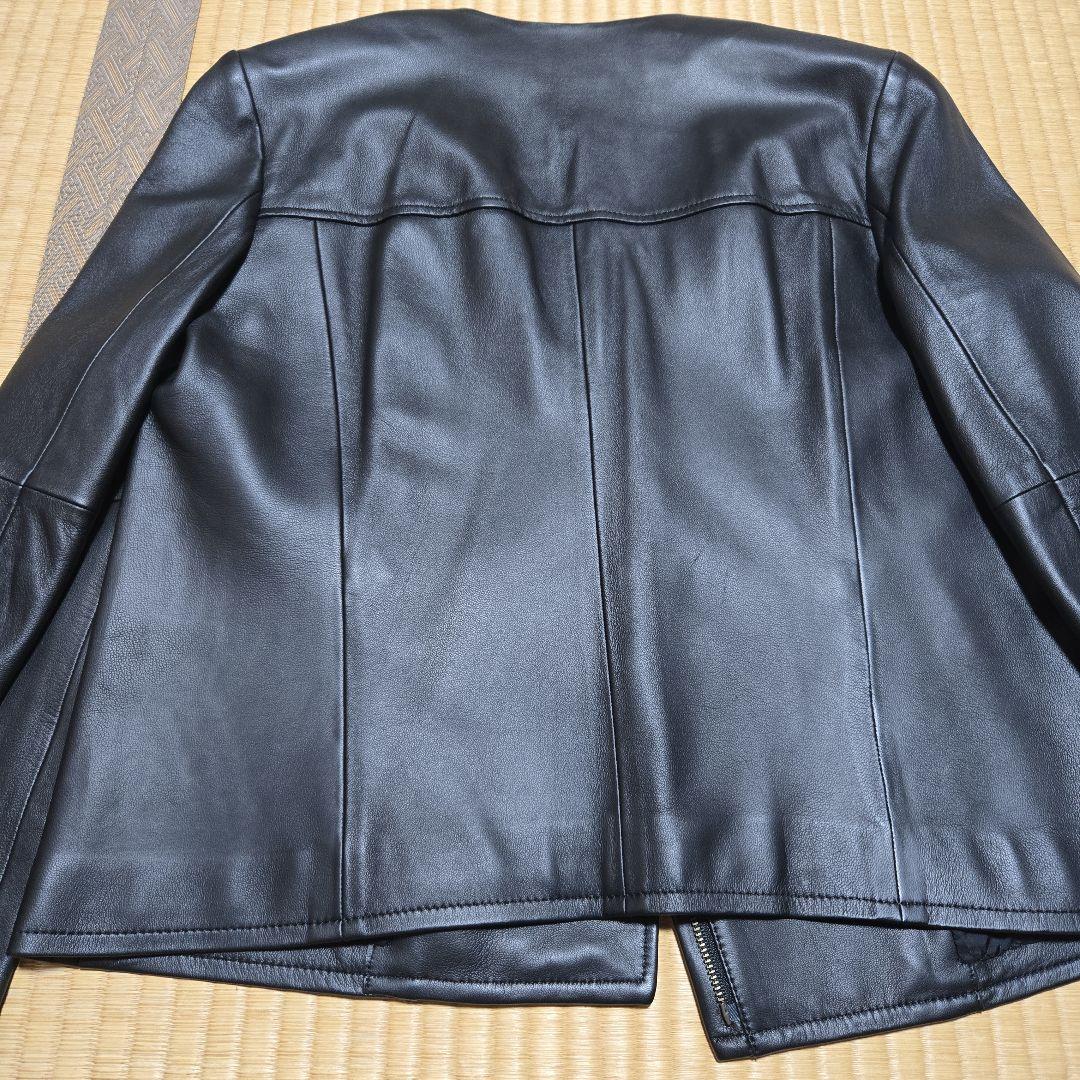 UNTITLED　ブラックラムレザージャケット　Mサイズ