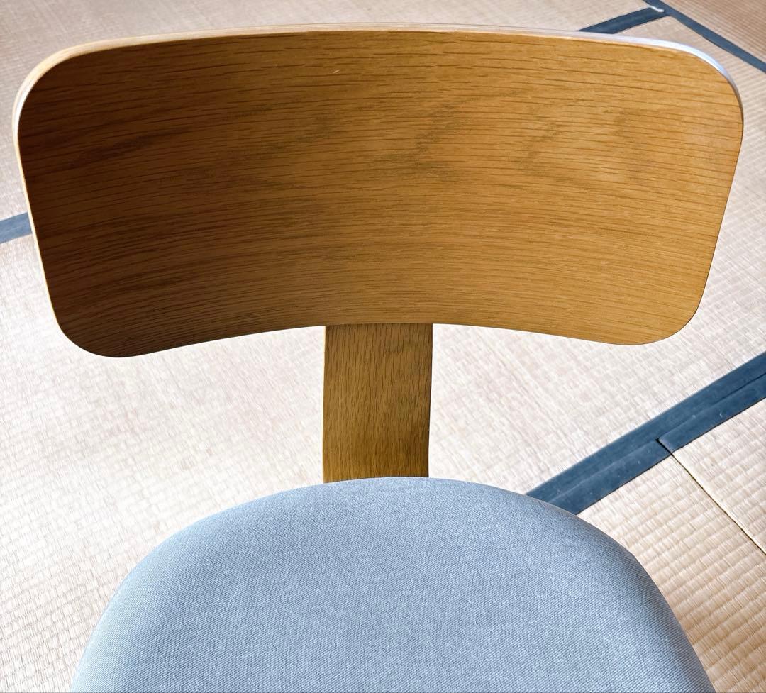 unico DIFE チェア ナチュラル 木製 布張り