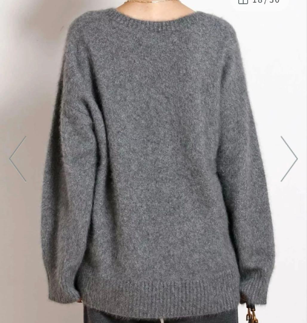 AP STUDIO フォックスVネックプルオーバー ニット ドゥズィーエムクラス