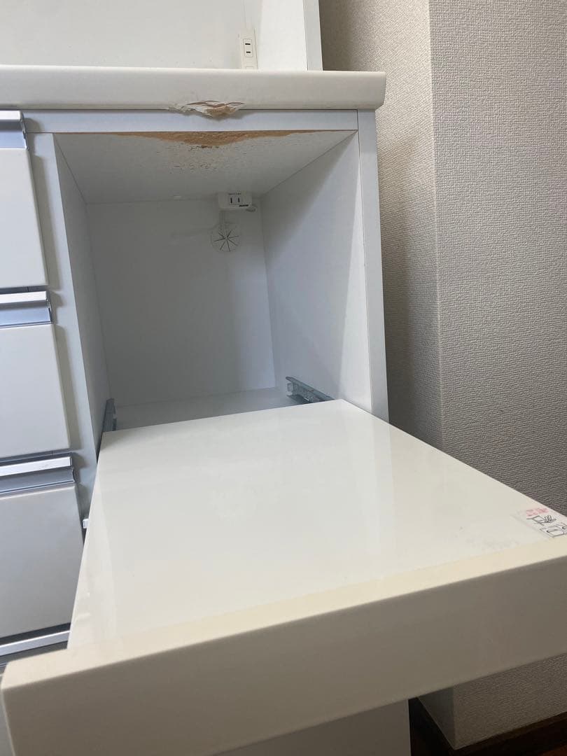 ニトリ　キッチンボード　レジューム 150TF-H WH/150QH-R WH