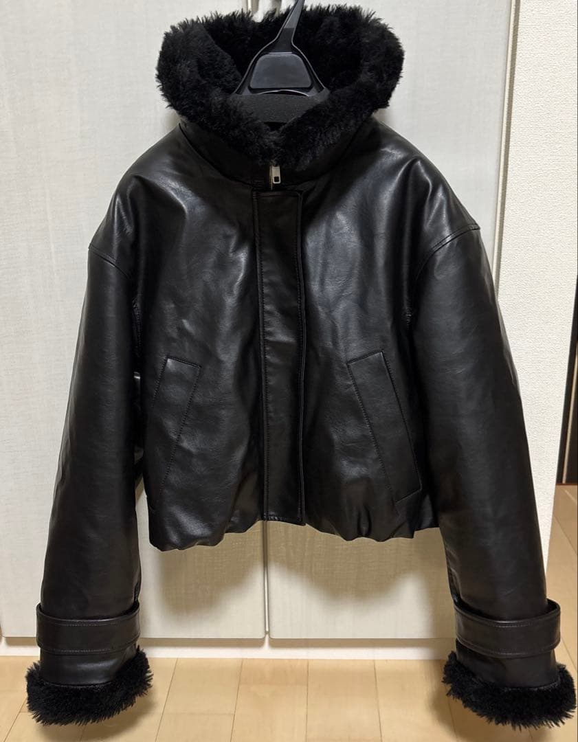 [harm]スナイデルボア付きレザージャケット