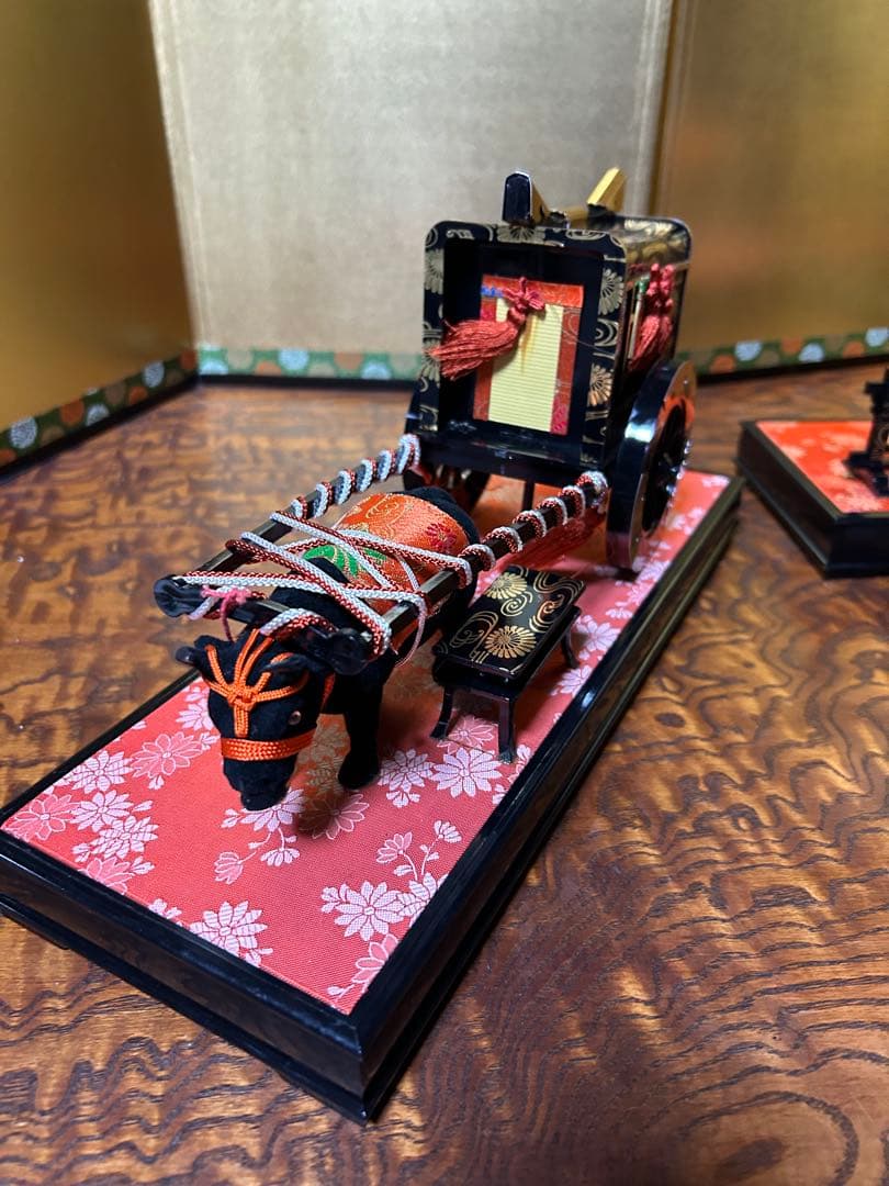 【雛人形 飾り】【レトロ】馬車 伝統的な日本の飾り