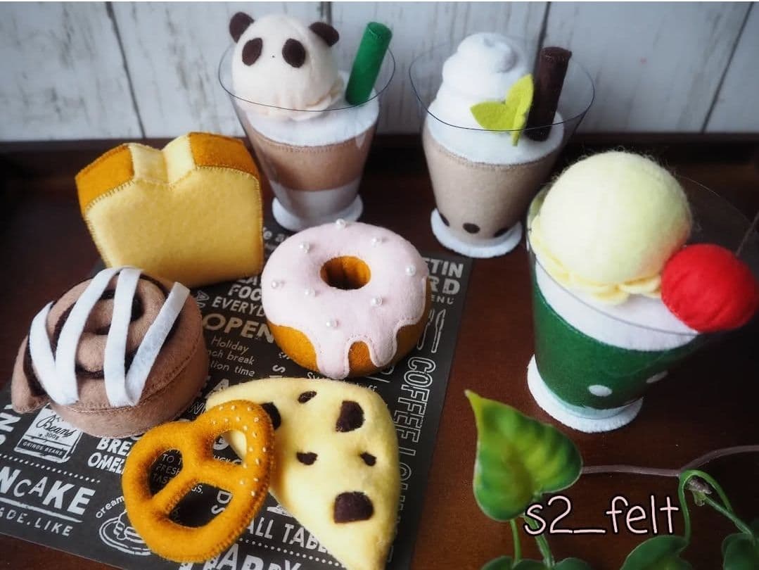 フェルトままごと カフェ