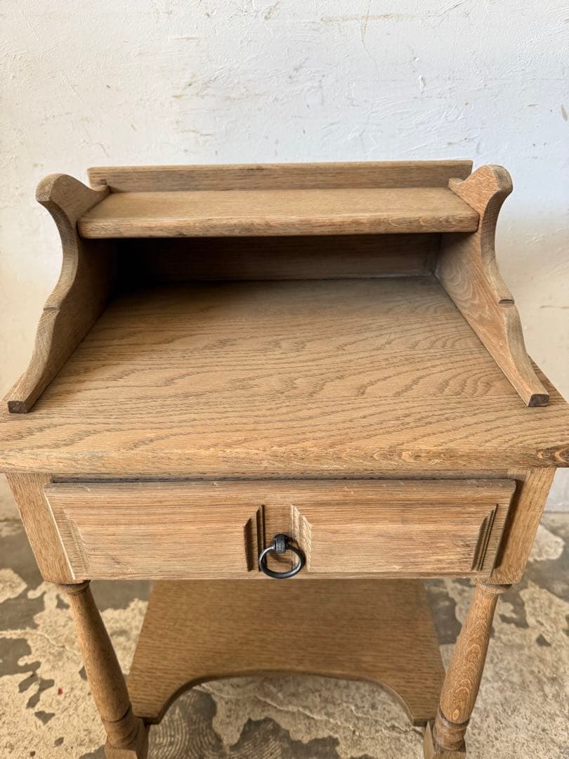 ビンテージ ドロワーサイドテーブル　剥離　no2