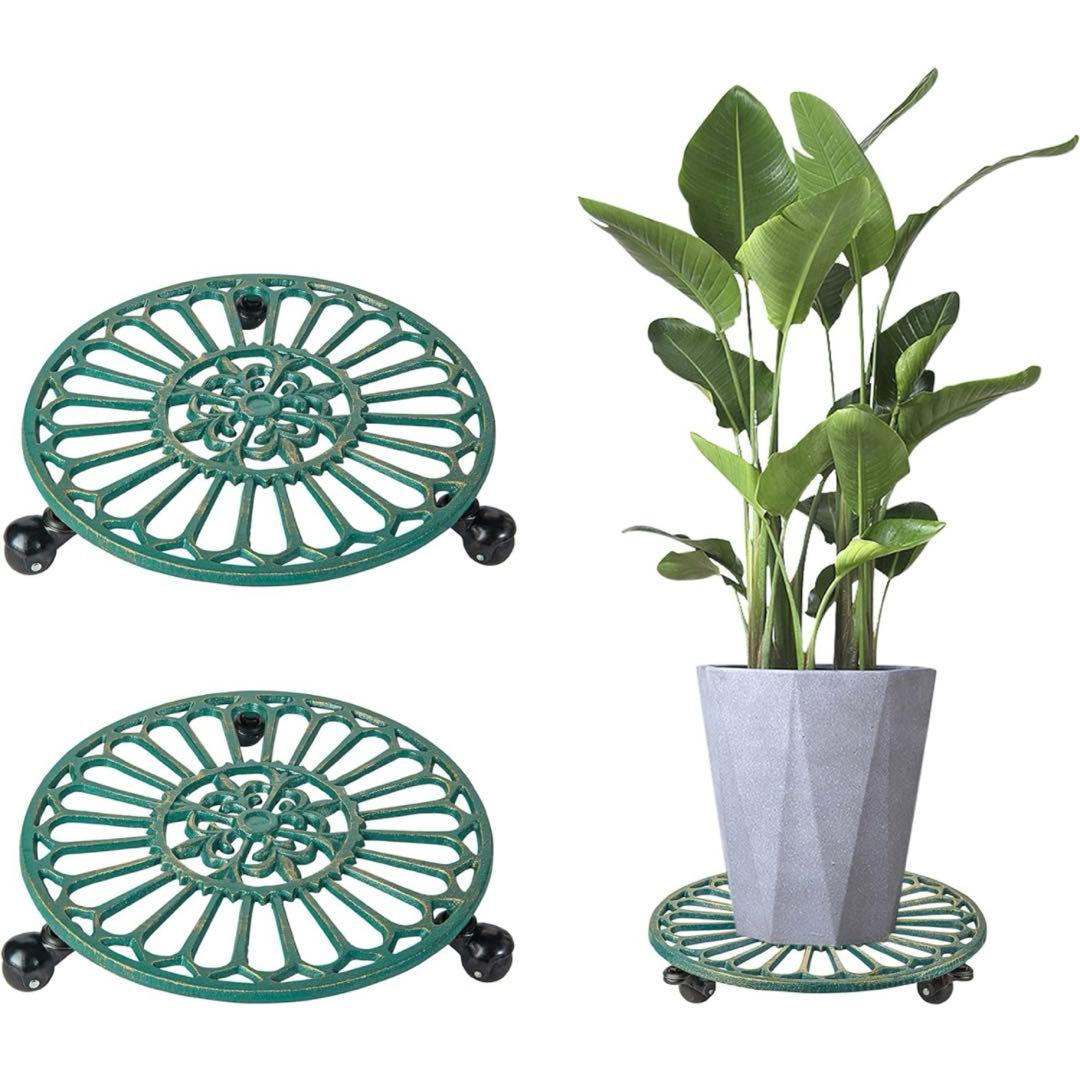 フラワースタンド 花台 植木鉢置き台 盆栽用 園芸ラック アイアン 鋳鉄