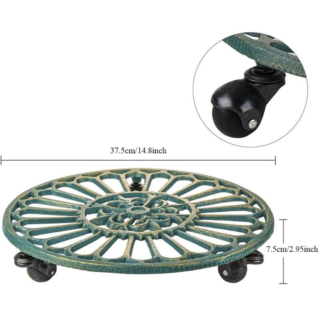 フラワースタンド 花台 植木鉢置き台 盆栽用 園芸ラック アイアン 鋳鉄