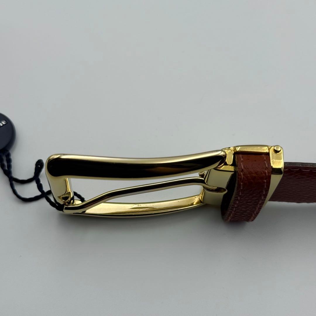 ✨未使用品✨バーバリーロンドン ベルト 箱タグ付 ゴールド金具 男女兼用 レザー