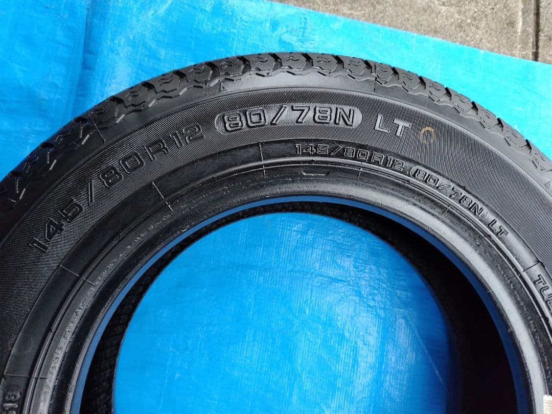 145/80R12・LT、ヨコハマ・SUPER VAN、軽トラノーマルタイヤ4本
