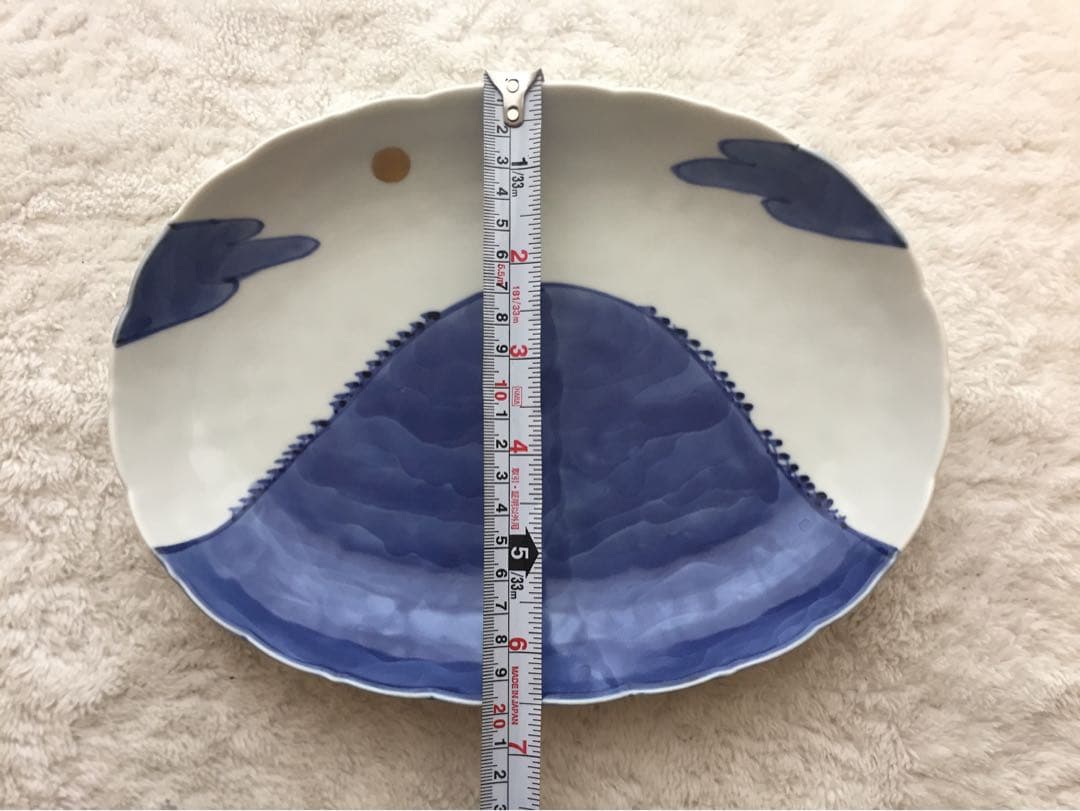 完売品※希少【新品未使用】有田焼 福珠窯 人気の金彩山月 楕円大皿 2枚