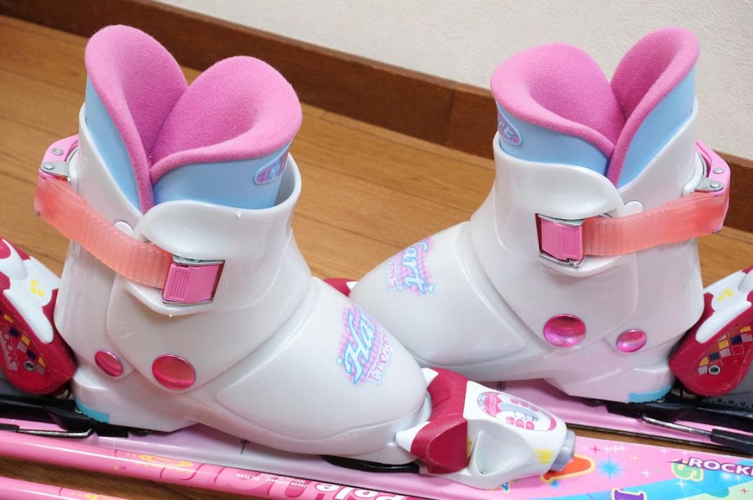 メンテ済 86cm 靴17cm KAZAMA スキーセット