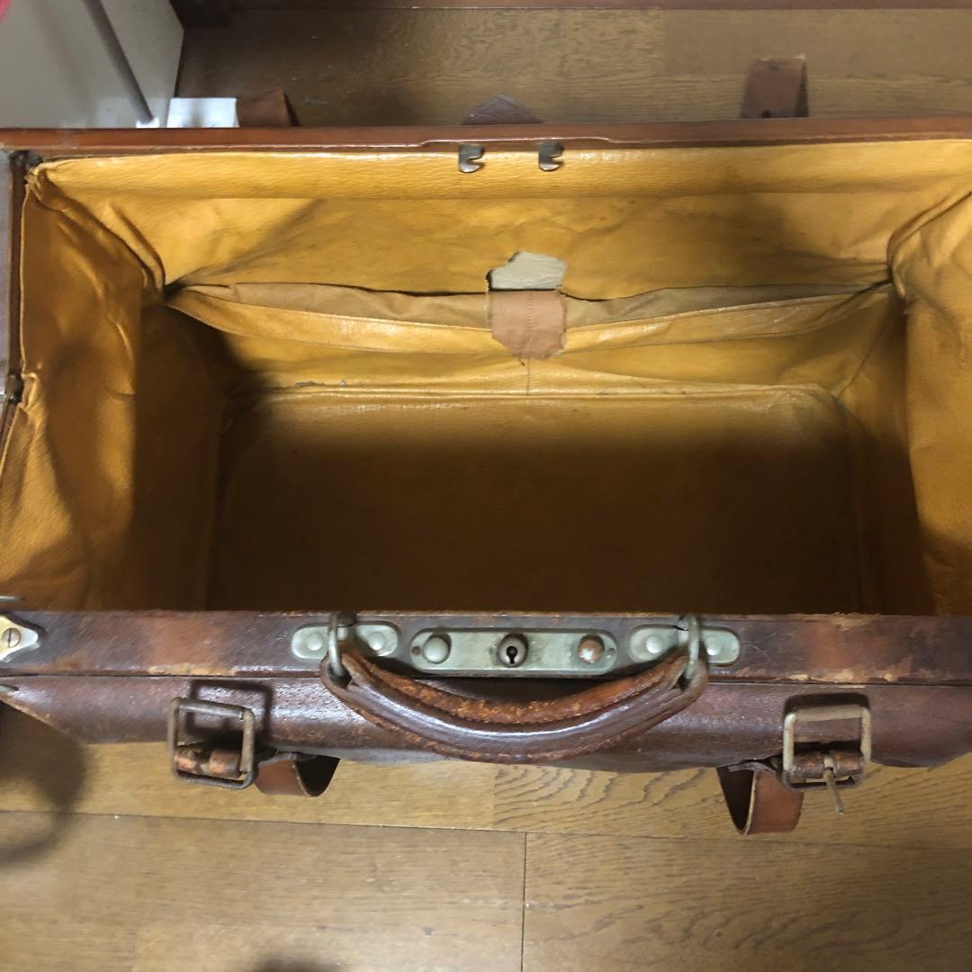 アンティーク　大型バッグ　皮