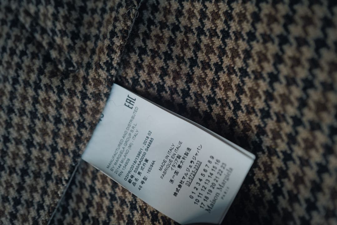 ジャケット・アウター Maison Margiela Houndstooth Coat size46