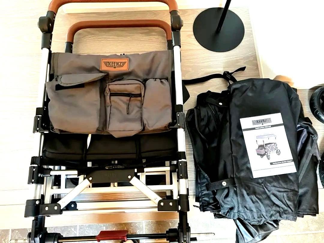 極美品 PUPPAPUPO ストローラー ワゴン　双子　ベビーカー　2人乗り