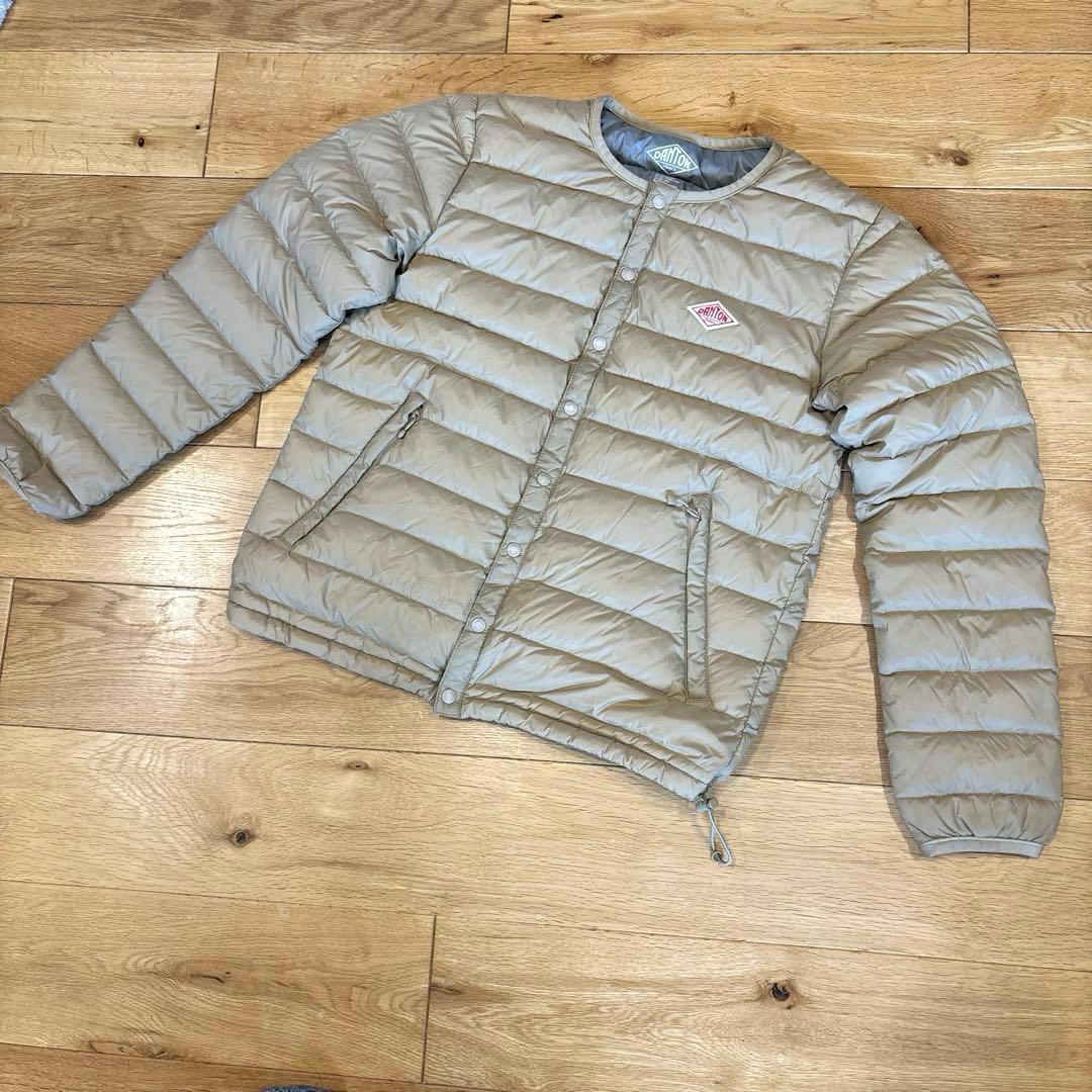 【DANTON】✳︎かわいいクルーネック インナーダウンジャケット✳︎34サイズ