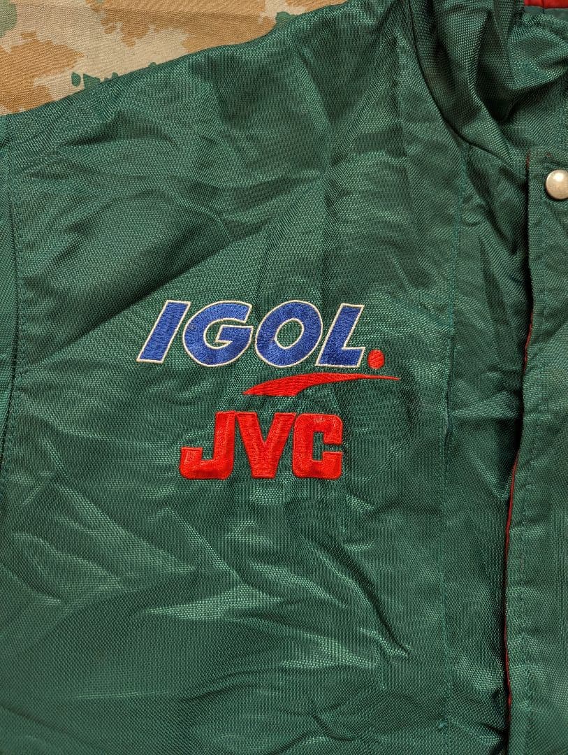 KAWASAKI カワサキ ナイロンジャケット ワークジャケット バイク 古着