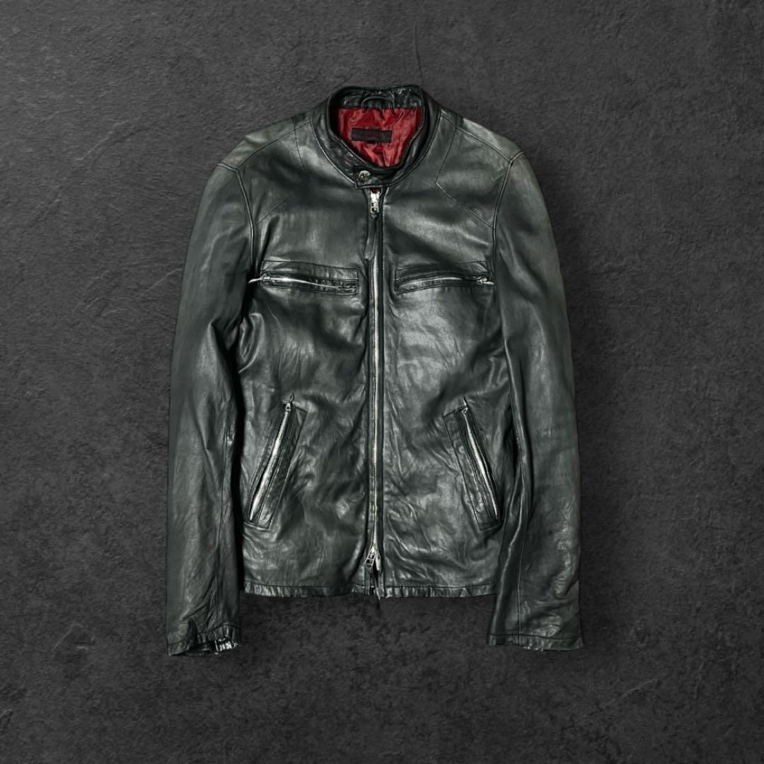 00s RESTART TAILOR ZAZOUS 黒レザージャケット 羊革