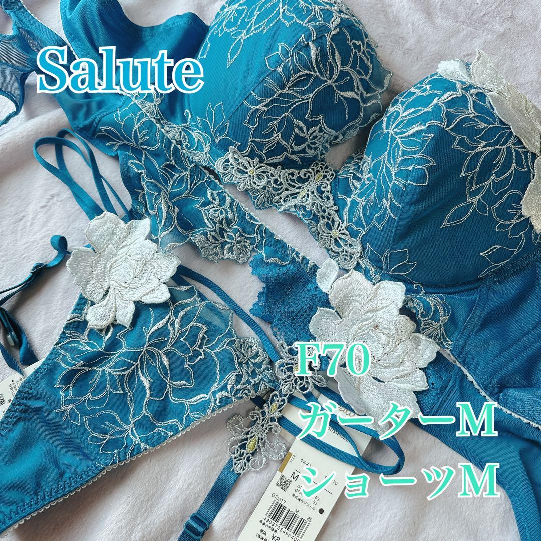 Salute F70 BTJ417ブラジャーショーツセット ガーターM