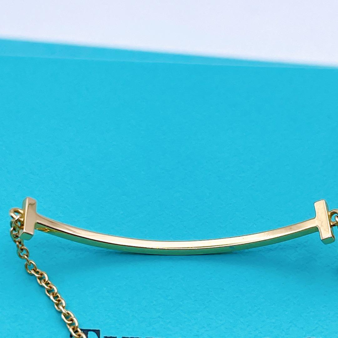 Tiffany & Co. ブレスレット　Tスマイル　ワイヤー　ゴールド750