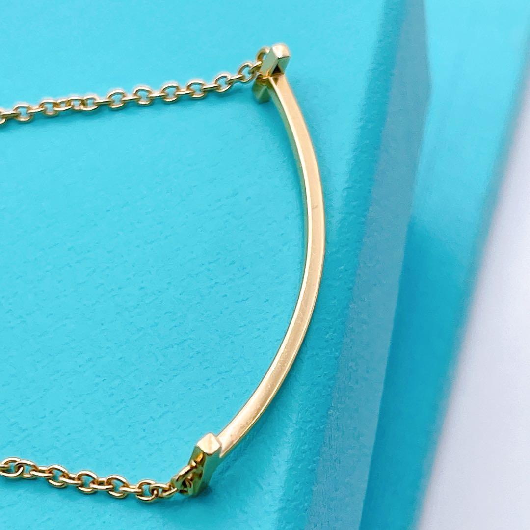 Tiffany & Co. ブレスレット　Tスマイル　ワイヤー　ゴールド750