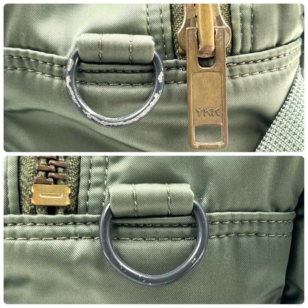 【美品】 ポーター タンカー ボディバッグ 2way セージグリーン 廃盤