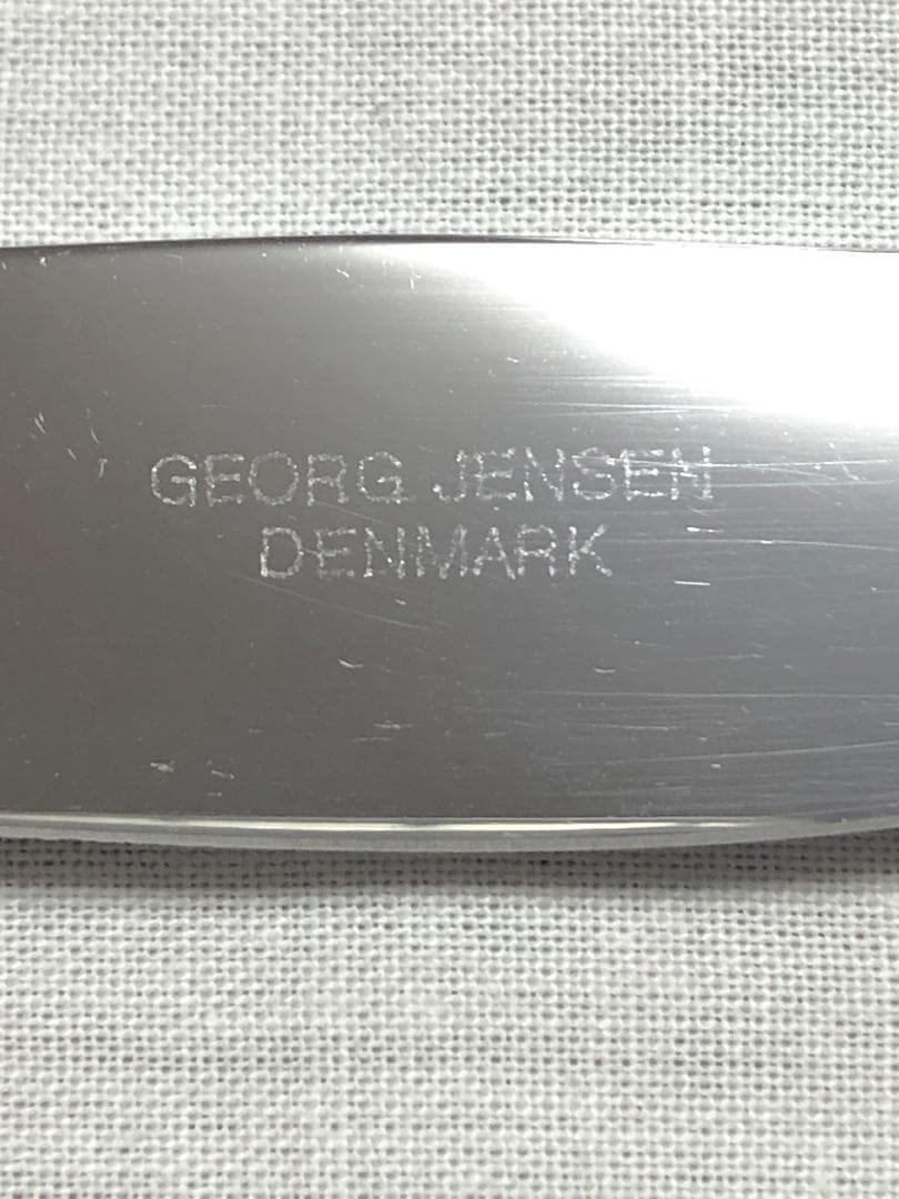 美品 ジョージジェンセン ACORN ディナーナイフ STERLING ①