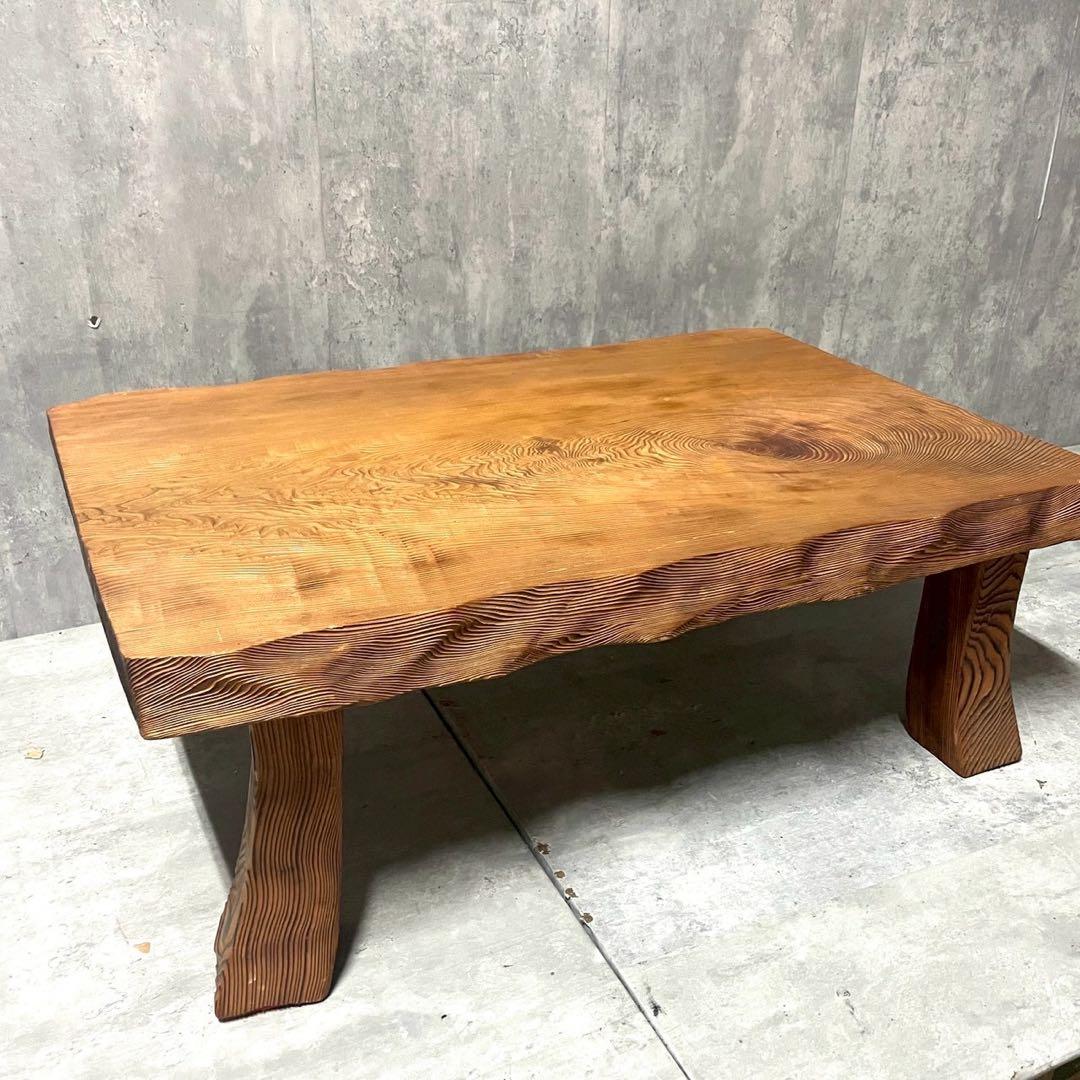 昭和レトロ 無垢材 小型座卓 ちゃぶ台 古民家 当時物