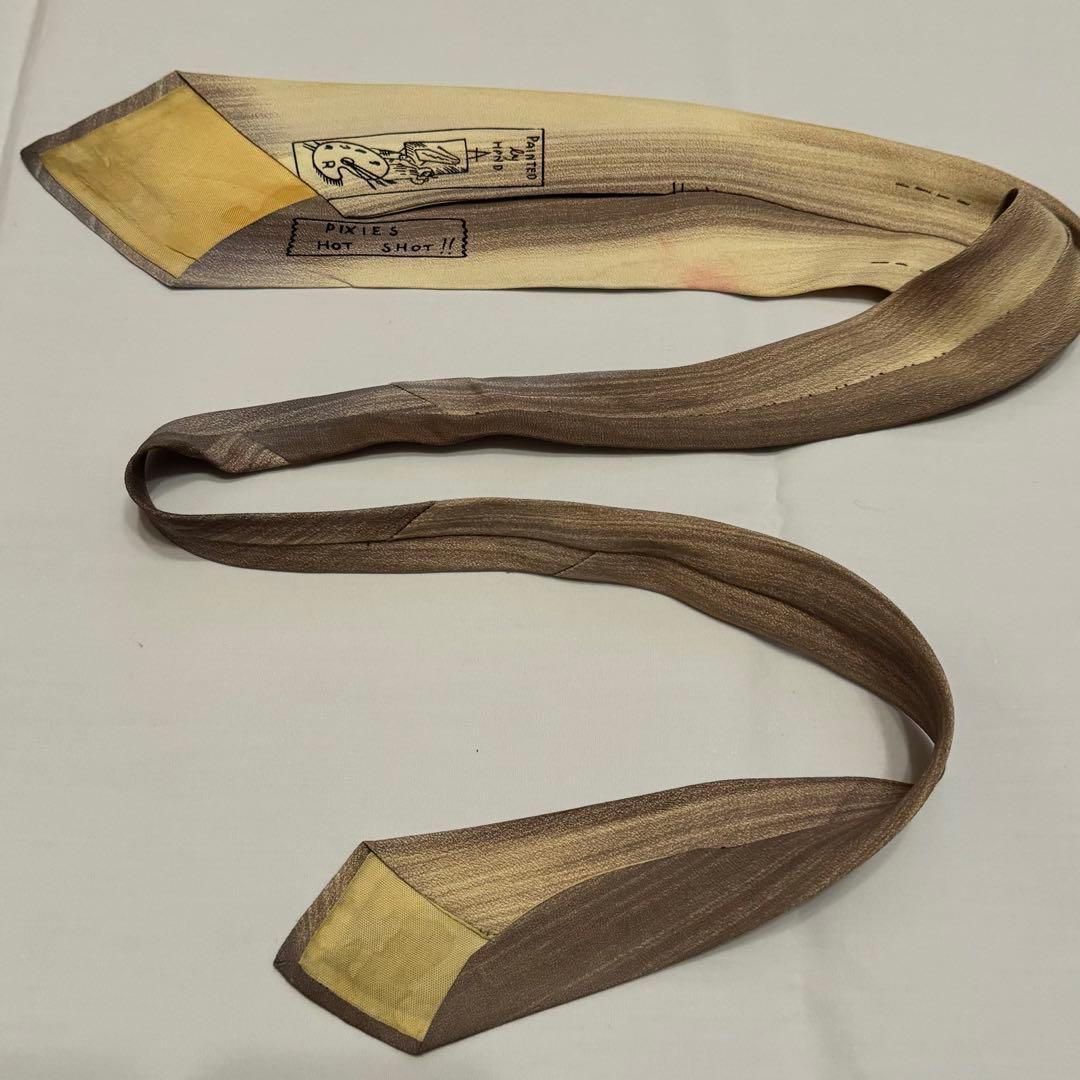 ネクタイnecktieハンドペイント50s紳士服スーツ古着ビンテージブランド鳥