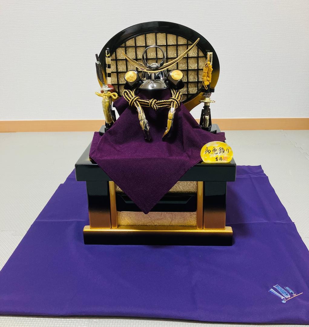⭐️大幅値下げ⭐️美品【五月人形】吉徳　黒絲縅 上杉謙信公 兜5号収納箱飾り