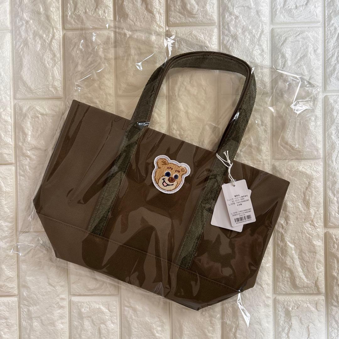 新品　ラブラリーバイフェイラー　オールドテディ　ワッペントートバッグ　小