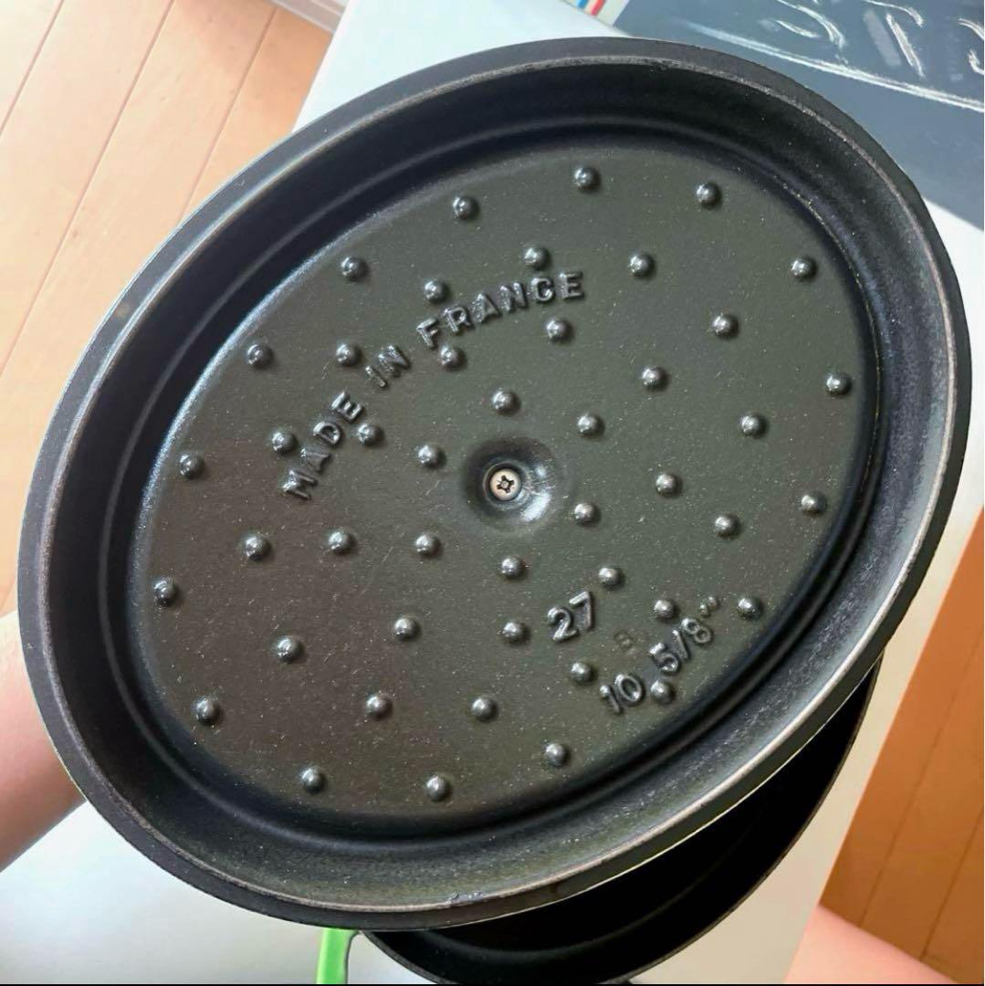 【廃盤】STAUB／ストウブ アボカド オーバルココット27cm ※箱付き